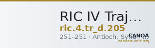 RIC IV Trajan Decius 205 — CANOA