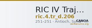 RIC IV Trajan Decius 206 — CANOA