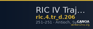 RIC IV Trajan Decius 206 — CANOA