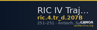 RIC IV Trajan Decius 207B — CANOA