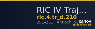 RIC IV Trajan Decius 210 — CANOA