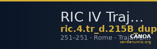 RIC IV Trajan Decius 215B (dupondius) — CANOA