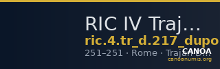 RIC IV Trajan Decius 217 (dupondius) — CANOA