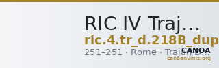 RIC IV Trajan Decius 218B (dupondius) — CANOA
