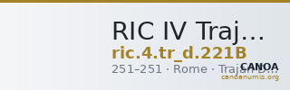 RIC IV Trajan Decius 221B — CANOA