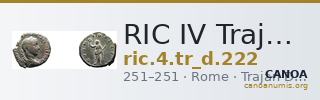 RIC IV Trajan Decius 222 — CANOA