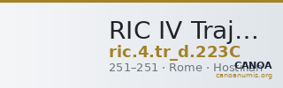 RIC IV Trajan Decius 223C — CANOA