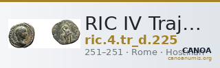 RIC IV Trajan Decius 225 — CANOA