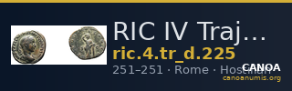RIC IV Trajan Decius 225 — CANOA
