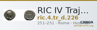 RIC IV Trajan Decius 226 — CANOA