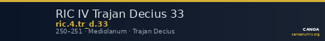 RIC IV Trajan Decius 33 — CANOA