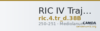 RIC IV Trajan Decius 38B — CANOA