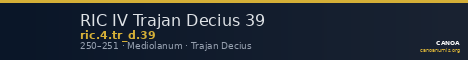 RIC IV Trajan Decius 39 — CANOA