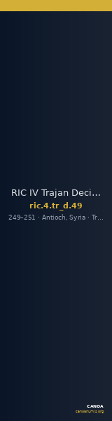 RIC IV Trajan Decius 49 — CANOA