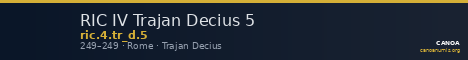RIC IV Trajan Decius 5 — CANOA