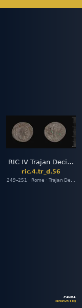 RIC IV Trajan Decius 56 — CANOA