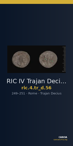 RIC IV Trajan Decius 56 — CANOA