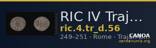 RIC IV Trajan Decius 56 — CANOA