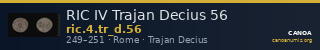 RIC IV Trajan Decius 56 — CANOA
