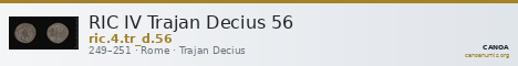 RIC IV Trajan Decius 56 — CANOA