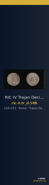 RIC IV Trajan Decius 58B — CANOA