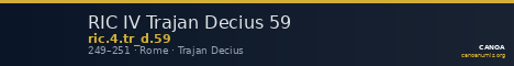 RIC IV Trajan Decius 59 — CANOA