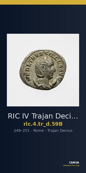 RIC IV Trajan Decius 59B — CANOA