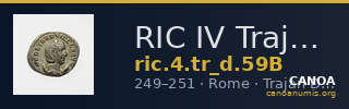 RIC IV Trajan Decius 59B — CANOA