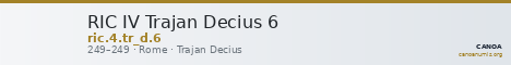 RIC IV Trajan Decius 6 — CANOA
