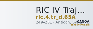 RIC IV Trajan Decius 65A — CANOA