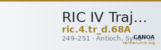 RIC IV Trajan Decius 68A — CANOA