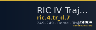 RIC IV Trajan Decius 7 — CANOA