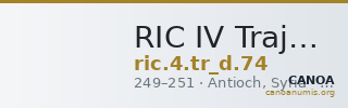 RIC IV Trajan Decius 74 — CANOA