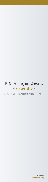 RIC IV Trajan Decius 77 — CANOA