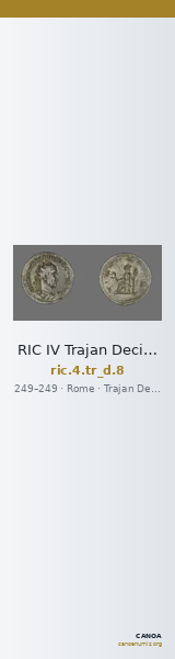 RIC IV Trajan Decius 8 — CANOA