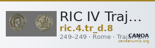 RIC IV Trajan Decius 8 — CANOA