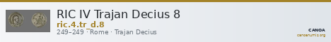 RIC IV Trajan Decius 8 — CANOA