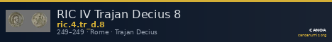 RIC IV Trajan Decius 8 — CANOA