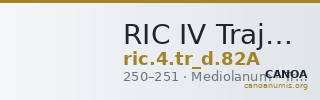 RIC IV Trajan Decius 82A — CANOA