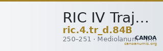RIC IV Trajan Decius 84B — CANOA
