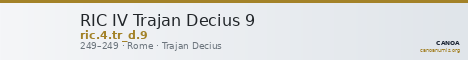 RIC IV Trajan Decius 9 — CANOA