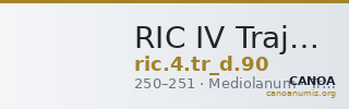 RIC IV Trajan Decius 90 — CANOA