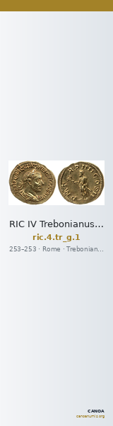 RIC IV Trebonianus Gallus 1 — CANOA