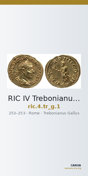 RIC IV Trebonianus Gallus 1 — CANOA