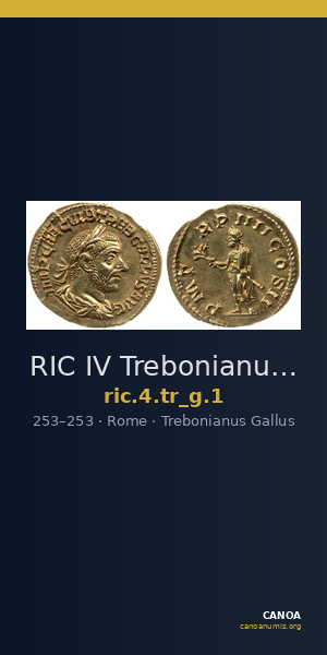 RIC IV Trebonianus Gallus 1 — CANOA
