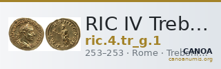 RIC IV Trebonianus Gallus 1 — CANOA