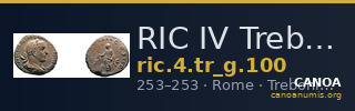 RIC IV Trebonianus Gallus 100 — CANOA