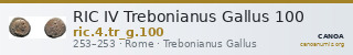 RIC IV Trebonianus Gallus 100 — CANOA