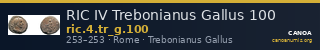 RIC IV Trebonianus Gallus 100 — CANOA