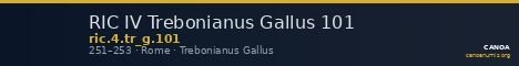 RIC IV Trebonianus Gallus 101 — CANOA